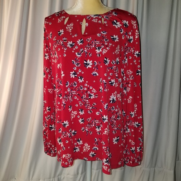 liz claiborne womens round neck sleeveless blouse